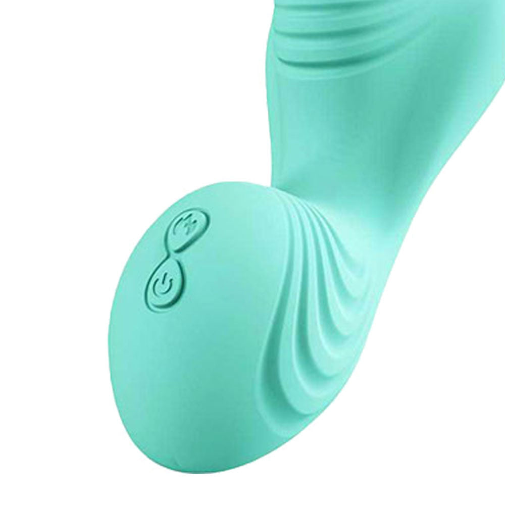 Adam & Eve THE WAVE RIDER - Teal USB Rechargeable Triple Stimulating Grinder Pad with Remote Control-J267 4500