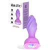 Adam & Eve ROTATING ROSE PLUG - Pink 12 cm USB Rechargeable Rotating & Vibrating Butt Plug with Gem Base-J439 9000