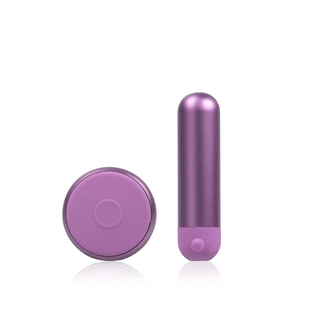 JimmyJane Mini Chroma - Purple - Purple 7.8 cm USB Rechargeable Bullet with Wireless Remote-JJ10514