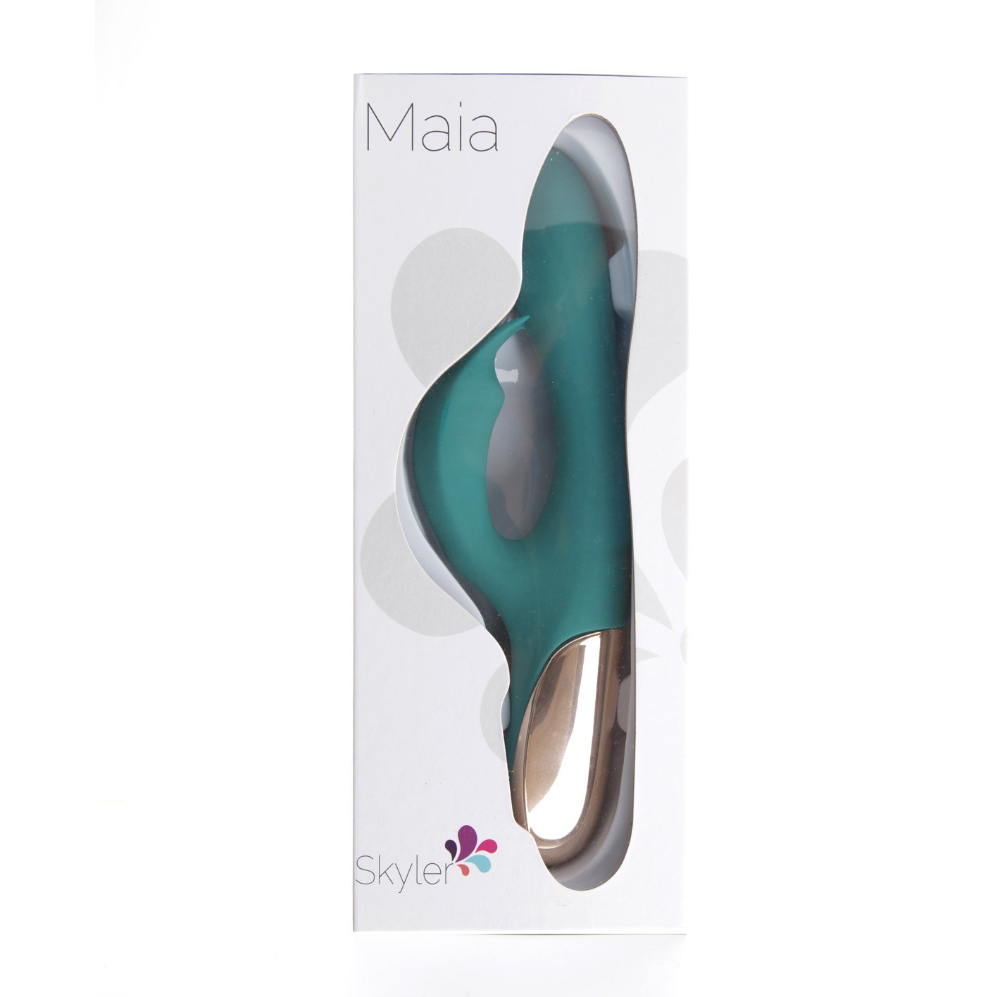 Maia Skyler - Green 21.6 cm USB Rechargeable Bendable Rabbit Vibrator-JM-18104