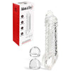 Adam & Eve ADAMS CRYSTAL EXTENDER - Clear 22.9 cm Penis Extender Sleeve with Adjustable Inner - L033 2400