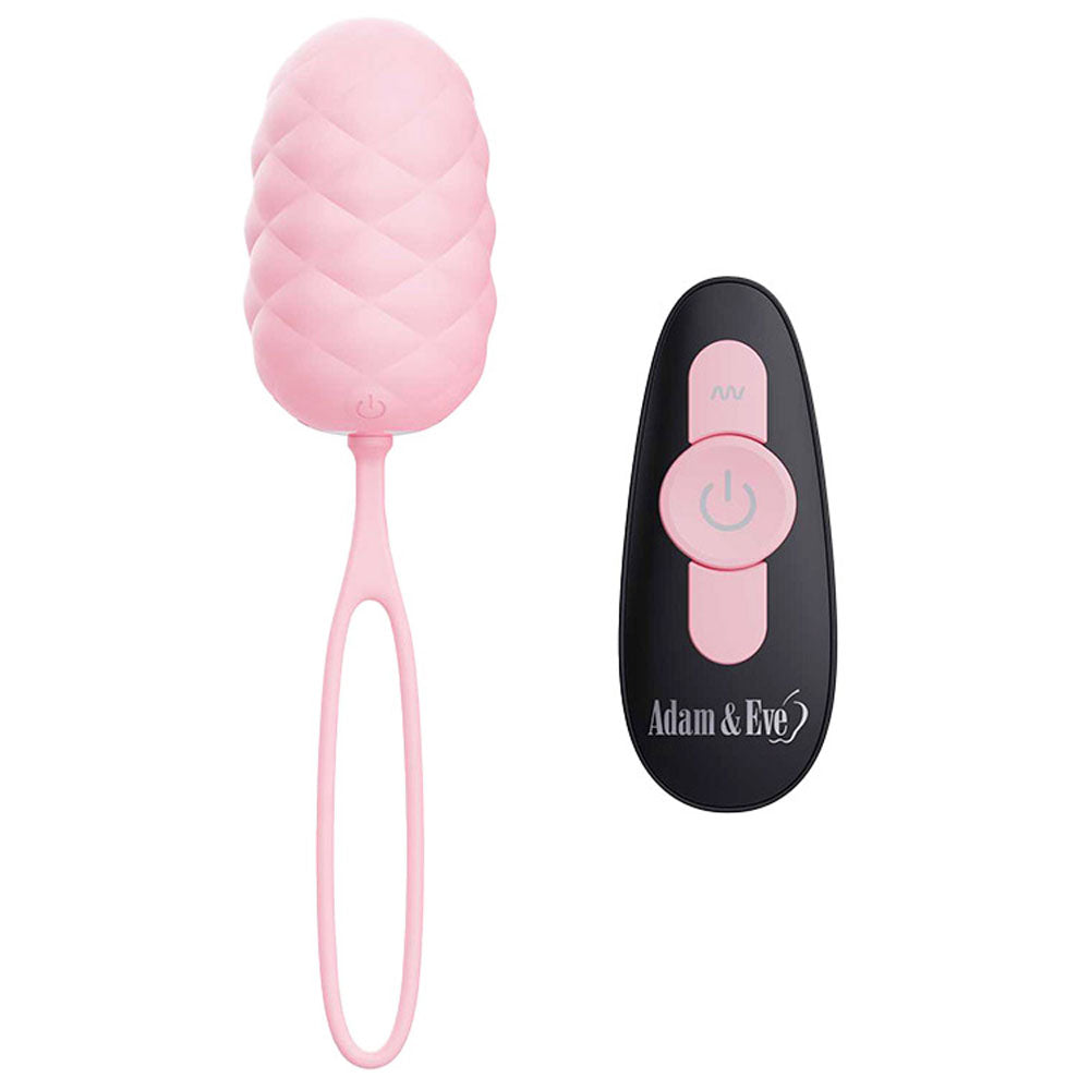 Adam & Eve PILLOW TALK EGG - Pink USB Rechargeable Vibrating Egg with Wireless Remote Control-L070 6200
