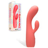 Adam & Eve GROOVY GLOW-UPS Curvie - Pink 17.8 cm USB Rechargeable Rabbit Vibrator - L182 0900