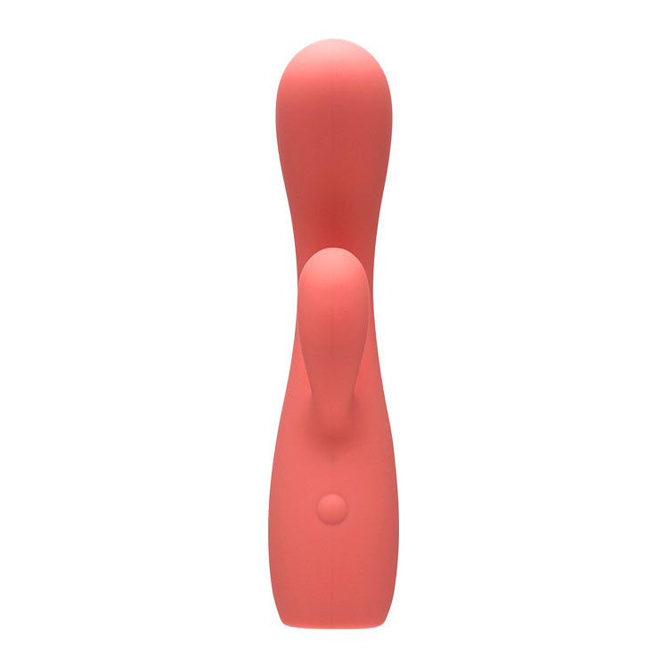 Adam & Eve GROOVY GLOW-UPS Curvie - Pink 17.8 cm USB Rechargeable Rabbit Vibrator - L182 0900