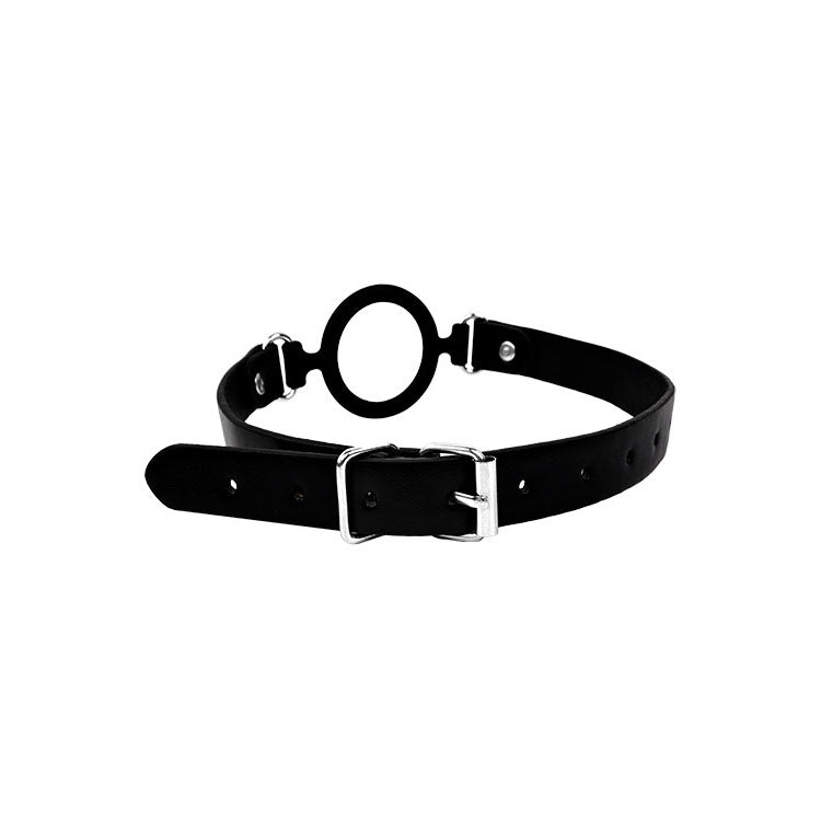 Adam & Eve OPEN WIDE - Black Adjustable Mouth Restraint - L188 8000