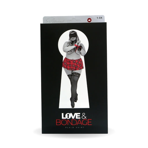 Bondage Set - School Girl Skirt Red Queen Size-L306RED2XL