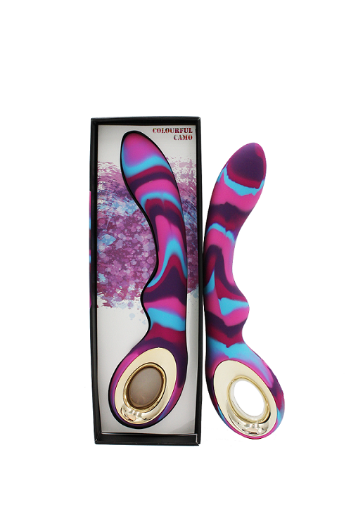 Colourful Camo Magic Vibrator Pink-LA-50015AB