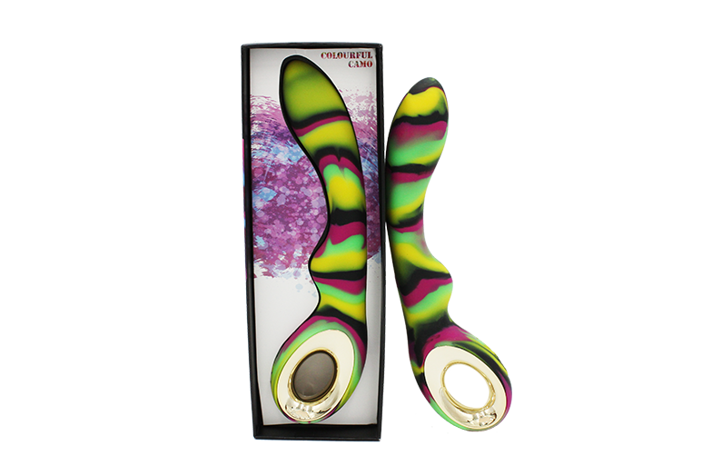 Colourful Camo Magic Vibrator Green-LA-50015AG