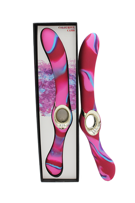 Colourful Camo Entice Vibrator Pink-LA-50028-1P