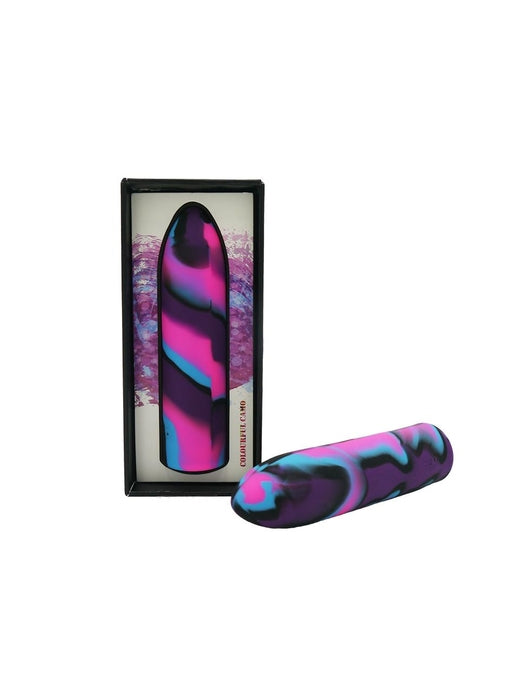 Colourful Camo Tracer Bullet Rechargeable Blue-LA-90012S-2