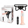 Lux Fetish 6.5" Realistic Vibrating Dildo & Strap-on Harness-LF1373