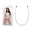 Lux Fetish Adjustable Tweezer Nipple Clips With Chain-LF5211