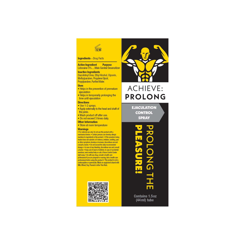 Achieve: Prolong - Ejaculation Control Spray for Men - 29 ml Spray-LGBT.1102