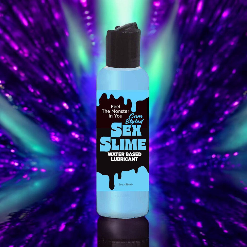 Sex Slime Cum Style Creature Lube - Blue 60 ml - Blue Cum Style Water Based Lubricant - 60 ml Bottle-LGBT.1313