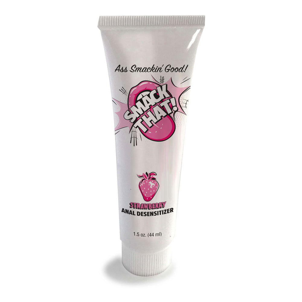 Smack That! Anal Desensitiser - Strawberry - Strawberry Flavoured Anal Desensitiser - 44 ml Tube-LGBT.433
