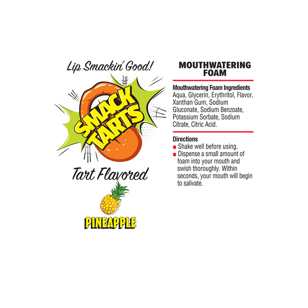 Smack Tarts Mouthwatering Foam - Pineapple - Sour Pineapple Flavoured - 80 ml Bottle - LGBT.473