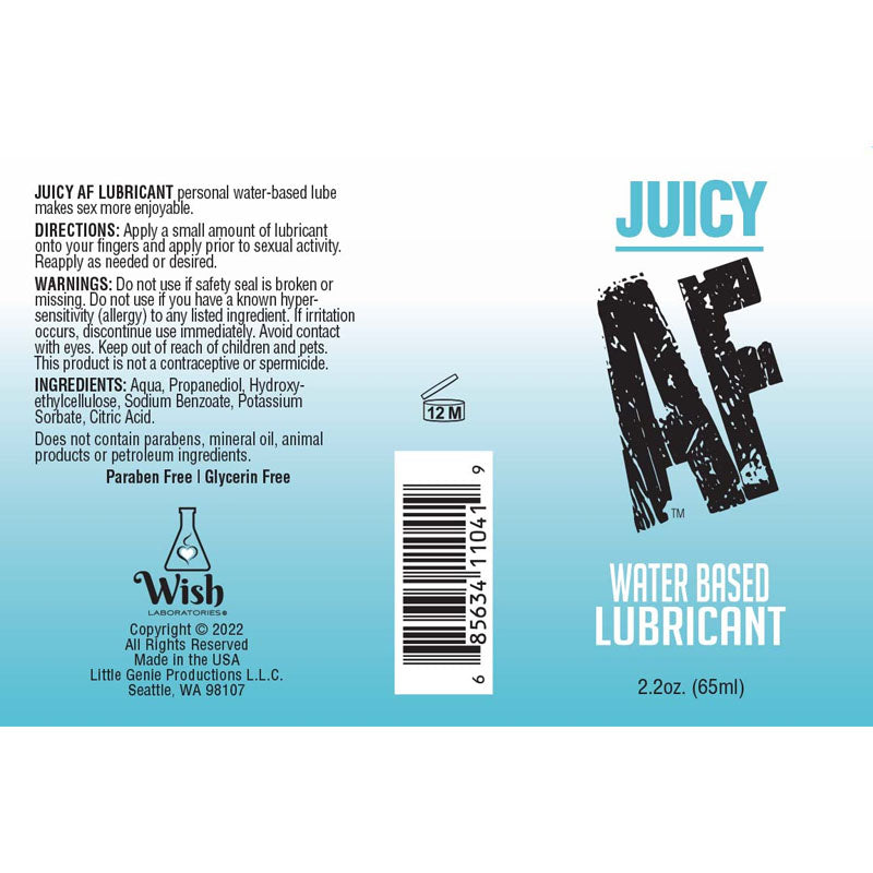 Juicy AF Water Based Lubricant - 59 ml - Water Based Lubricant - 59 ml Bottle-LGBT.651