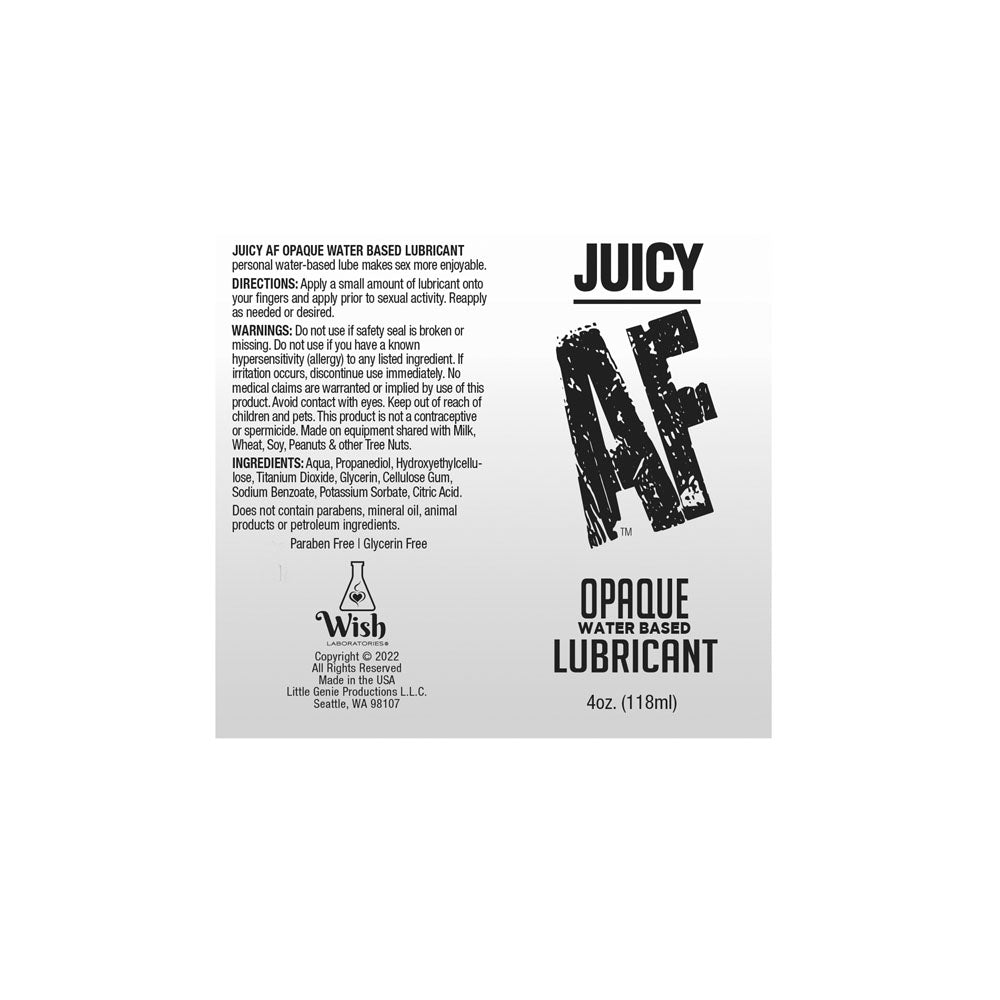 Juciy AF - Waterbased Opaque Lube - 118 ml - Waterbased Cum Lube - 118 ml-LGBT.654