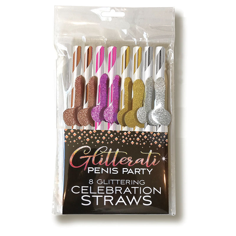 Glitterati - Celebration Straws - Party Straws - 8 Pack-LGCP.1031