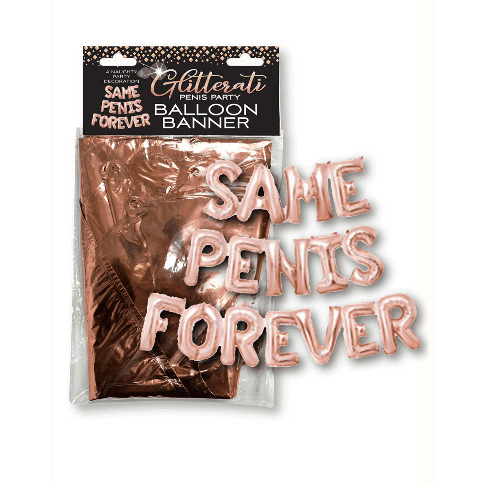 Glitterati Same Penis Forever Balloon Banner - Hens Party Decoration-LGCP.1100