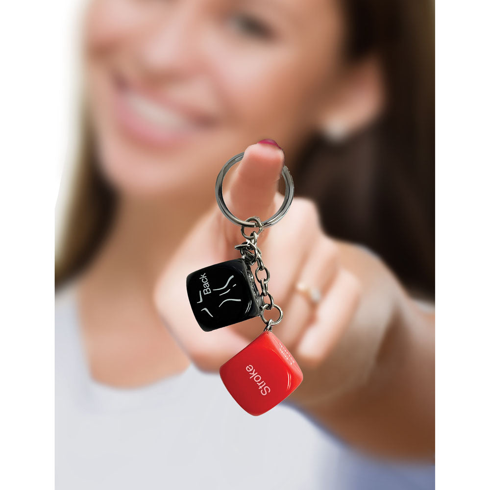 Super Fun Key Chain - Sex Dice - Erotic Dice Novelty Keychain-LGCP.1174