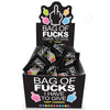 Bag Of Fucks I Have To Give - Display - Fruit Flavoured Lollies - Counter Display of 100 Mini Packs-LGCP.1216