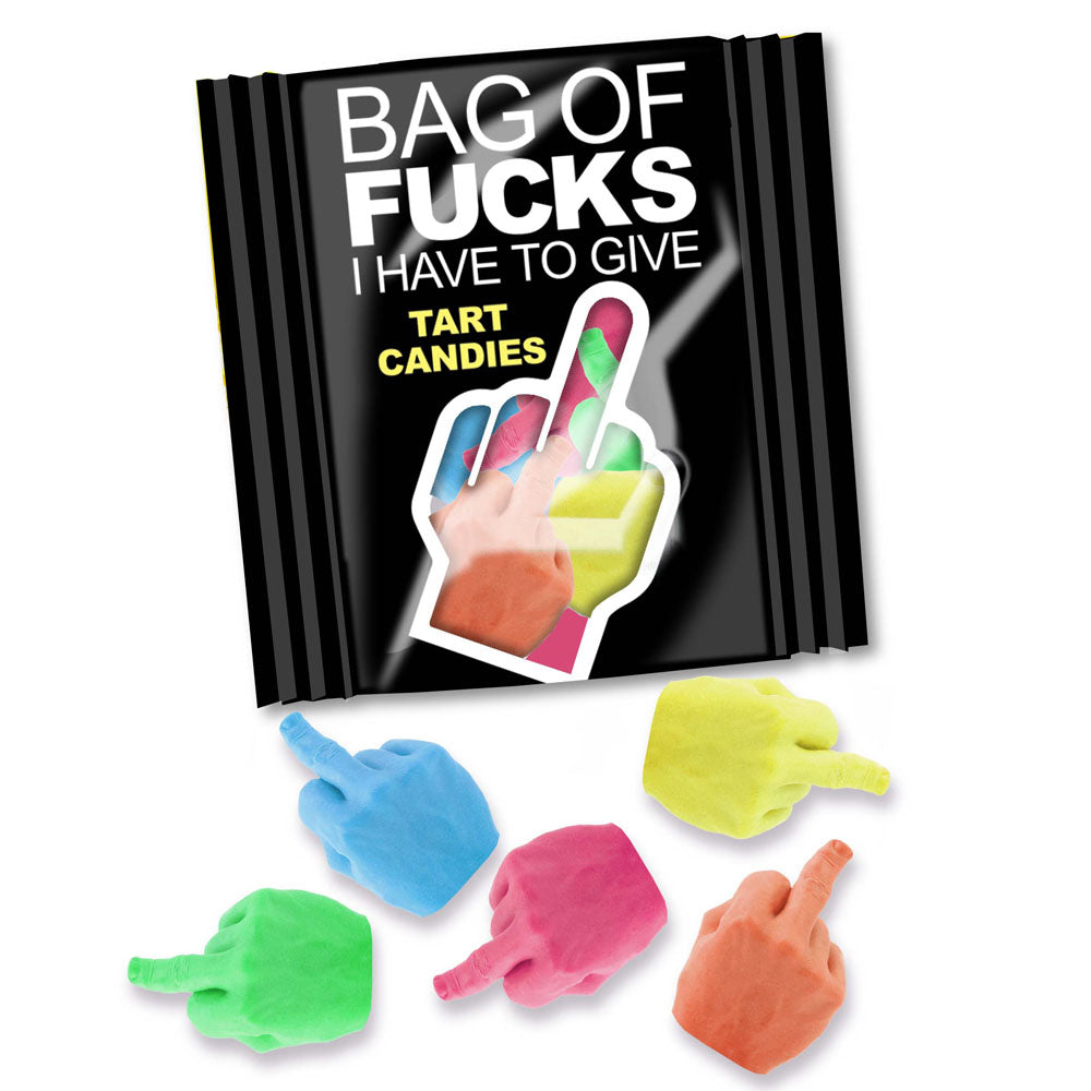 Bag Of Fucks I Have To Give - Display - Fruit Flavoured Lollies - Counter Display of 100 Mini Packs-LGCP.1216