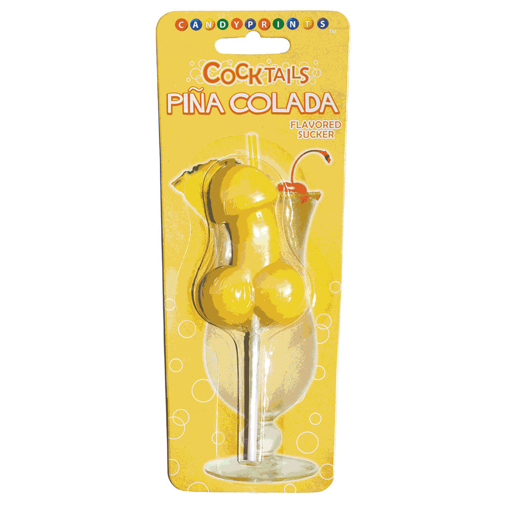 Cocktail Suckers - Pina Colada - Pina Colada Flavoured Dicky Lollypop-LGCP.6715