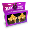 Sexy AF - Nipple Couture Gold Stars - Gold Sequin Reusable Nipple Pasties-LGNV.201