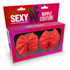 Sexy AF - Nipple Couture Red Bows - Red Bows Reuseable Nipple Pasties-LGNV.211