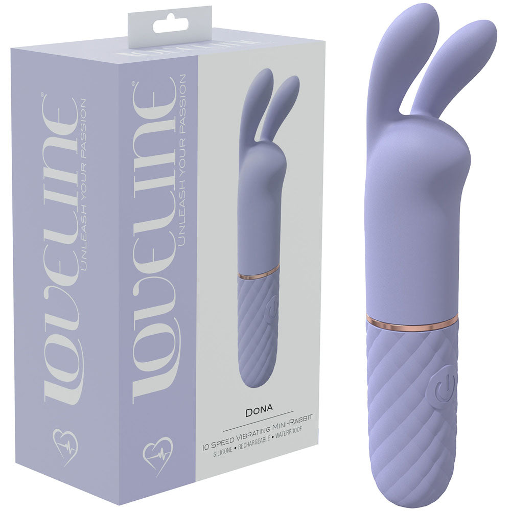 LOVELINE Dona - Purple - Lavender 11 cm USB Rechargeable Mini Vibrator-LOVU005LAV