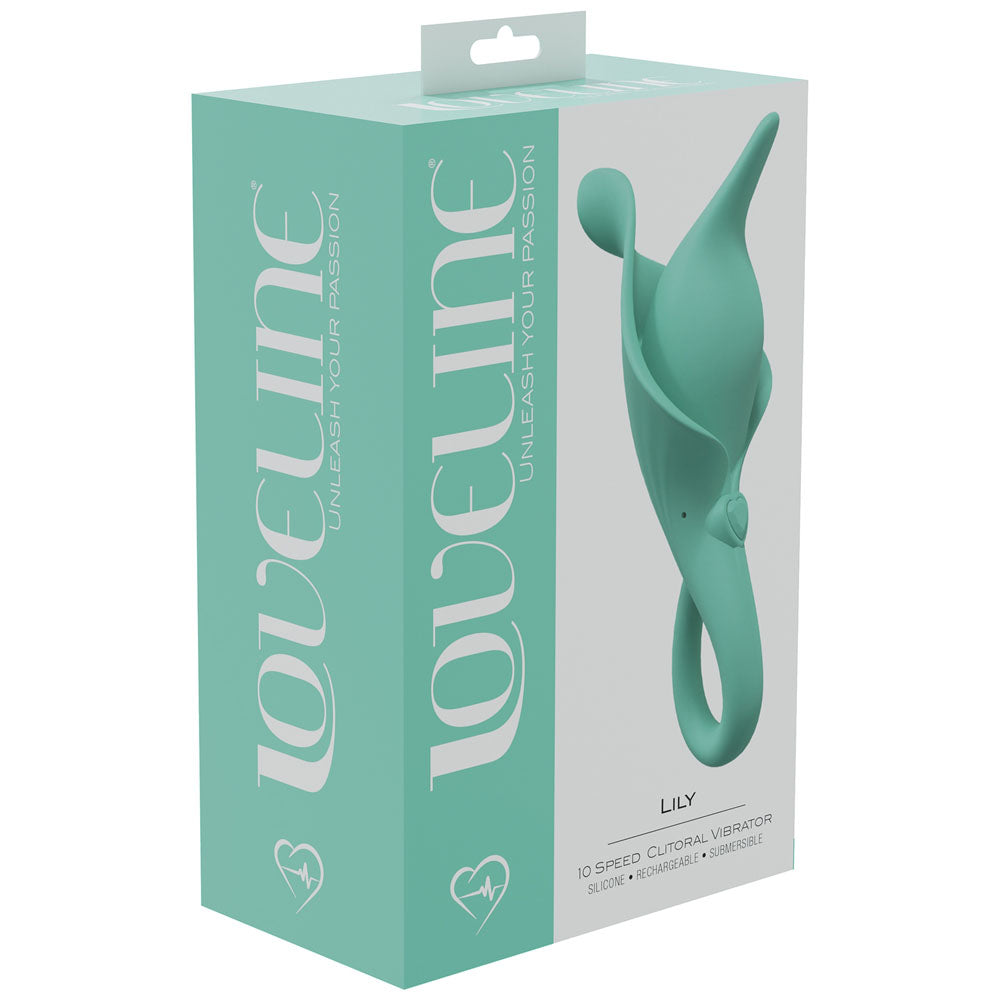 LOVELINE Lily - Green - Green USB Rechargeable Stimulator-LOVU008GRN