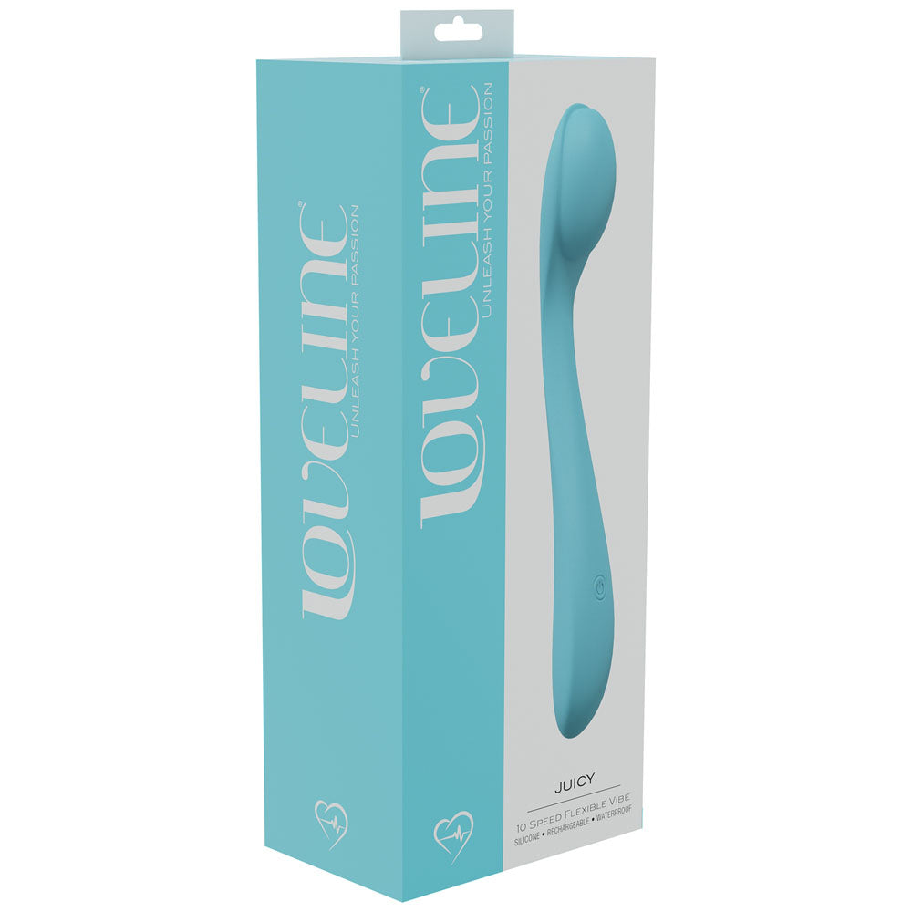 LOVELINE Juicy - Blue - Blue 21.5 cm USB Rechargeable Vibrator-LOVU009BLU