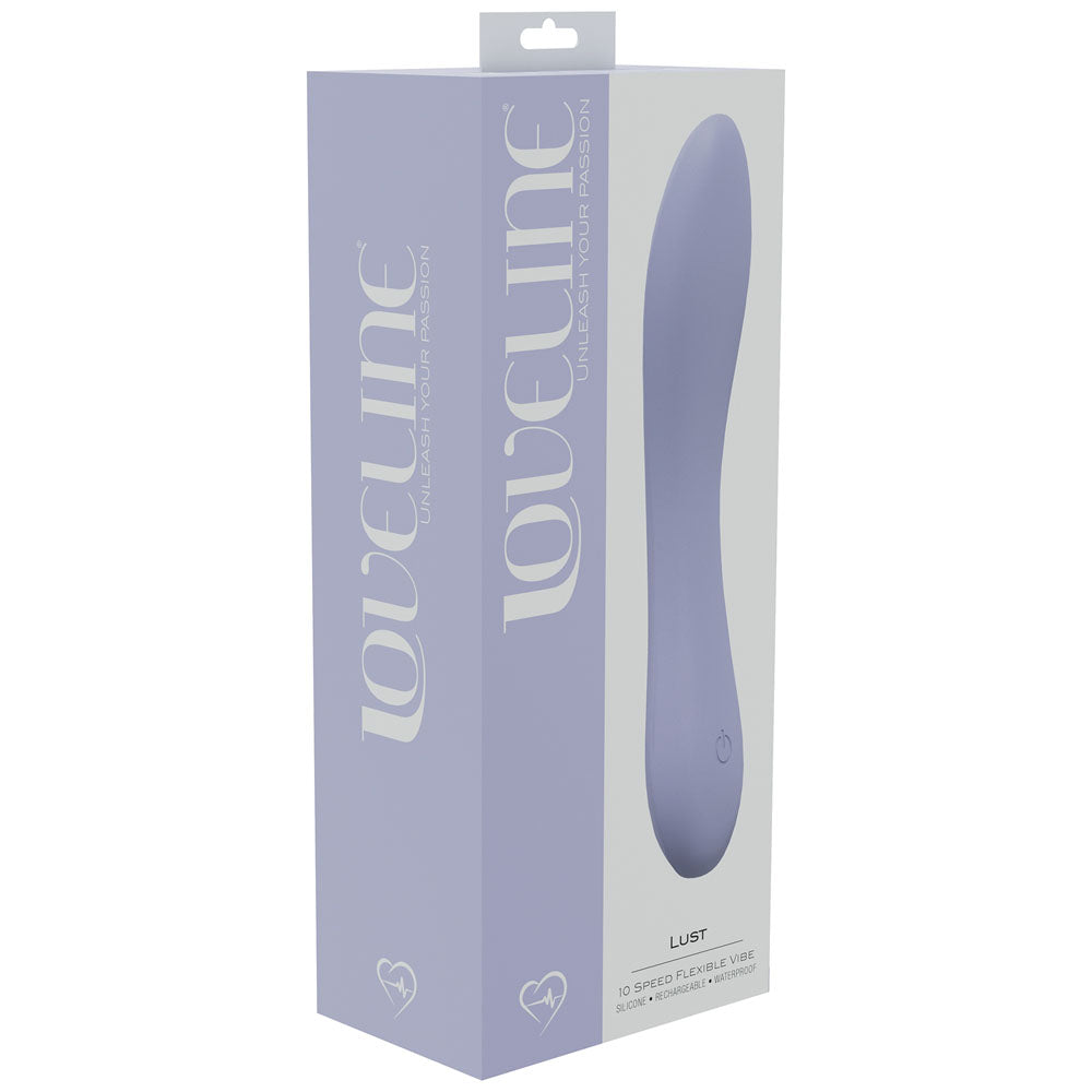 LOVELINE Lust - Lavender - Lavender 17 cm USB Rechargeable Vibrator-LOVU010LAV