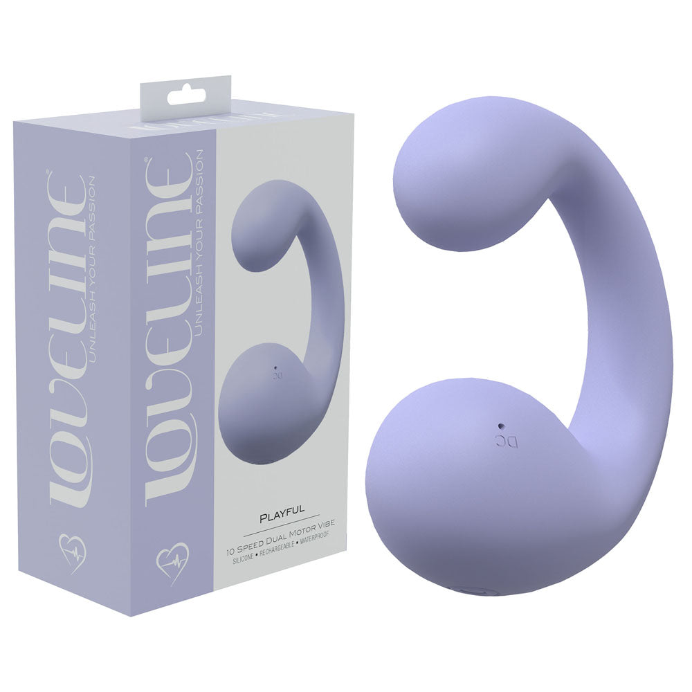 LOVELINE Playful - Lavender - Lavender 8.5 cm Dual Vibrator-LOVU013LAV