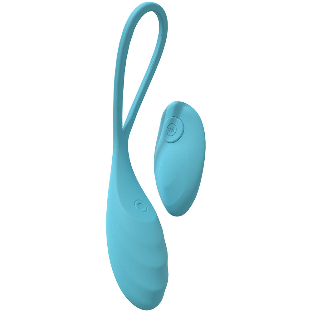 LOVELINE Passion - Blue - Blue USB Rechargeable Vibrating Egg with Wireless Remote-LOVU014BLU