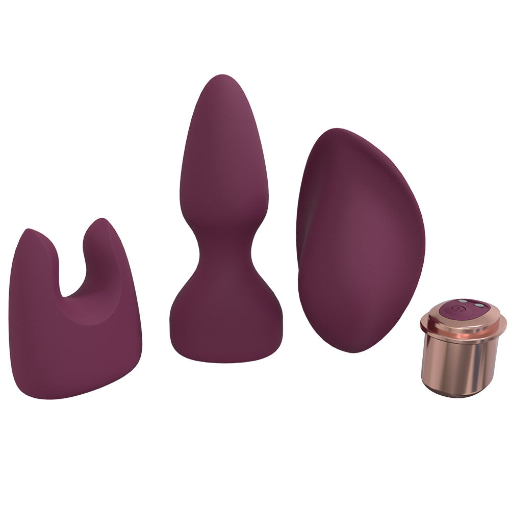 LOVELINE Ultimate Kit - Burgundy - Burgundy USB Rechargeable Kit - 3 Piece Set-LOVU018BUR