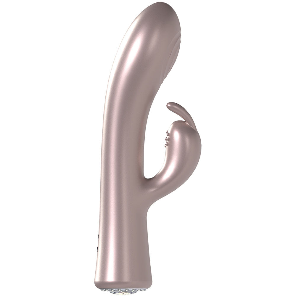 LOVELINE La Perla I - Pink - Pearlescent Pink 19.2 cm USB Rechargeable Rabbit Vibrator-LOVU023PPINK