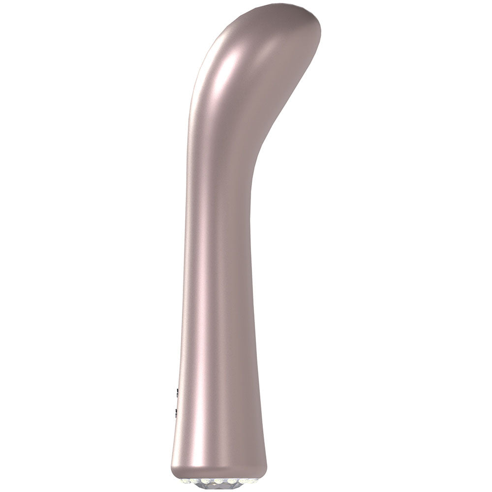 LOVELINE La Perla III - Pink - Pearlescent Pink 19.2 cm USB Rechargeable Vibrator-LOVU025PPNK