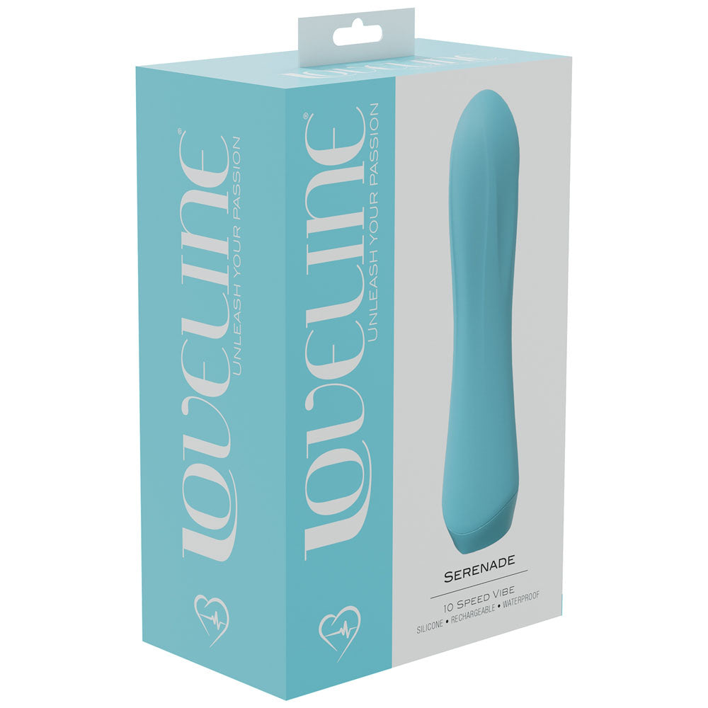 LOVELINE Serenade - Blue 13.5 cm USB Rechargeable Vibrator-LOVU031BLU