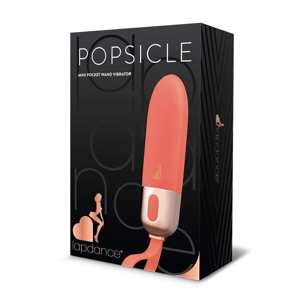 LAPDANCE Popsicle Mini Pocket Wand - Pink 12 cm USB Rechargeable Bullet-LT202