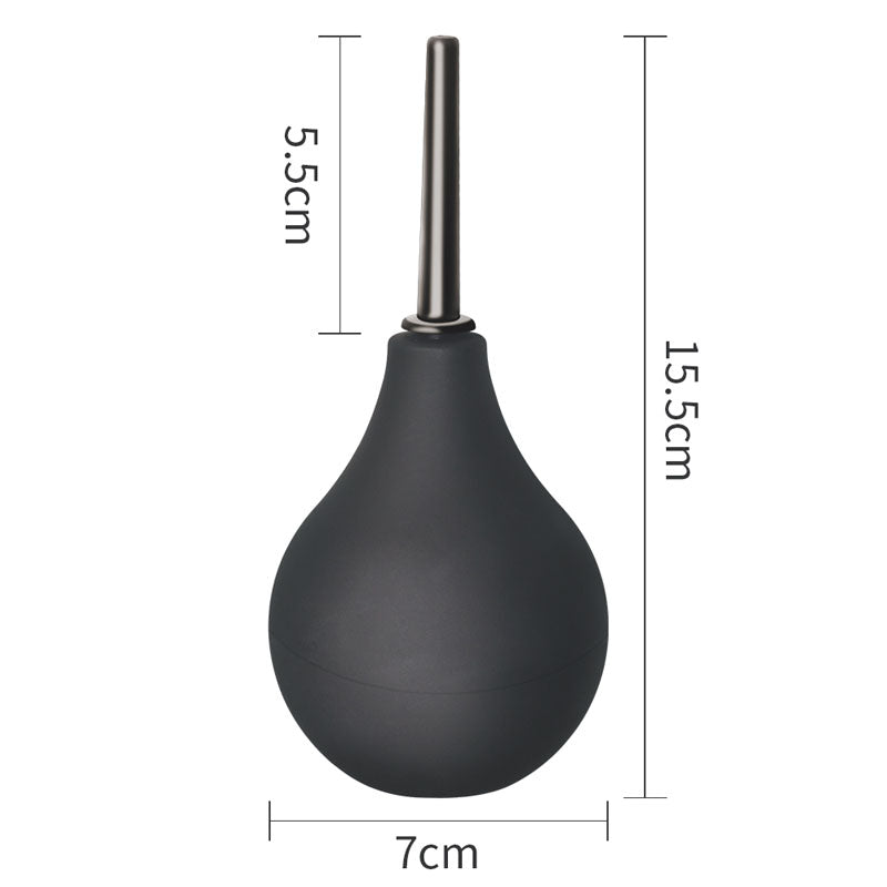 Bondage Fetish Deluxe Douche - Black Unisex Round Douche - 160 ml capacity-LV1665