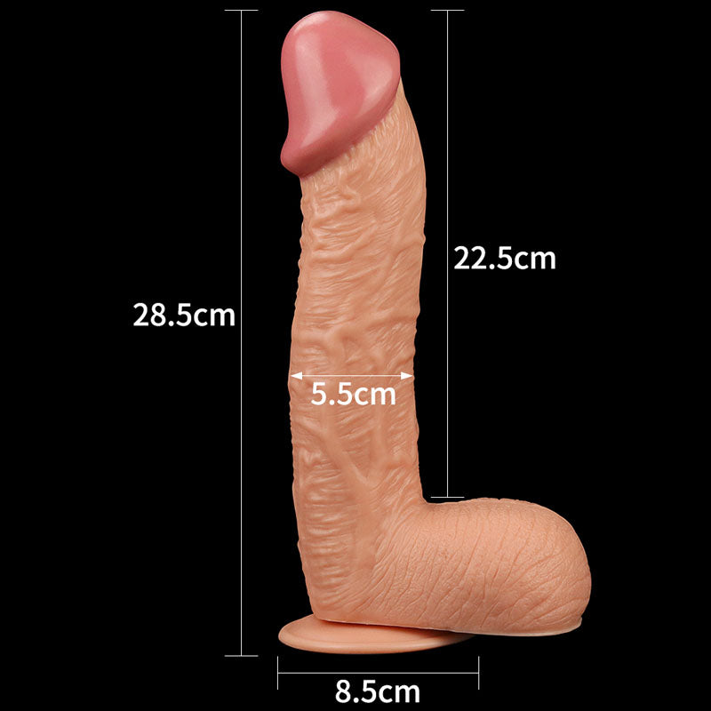King Size 10.5 Realistic Dildo - Flesh 26.7 cm Dong - LV2207