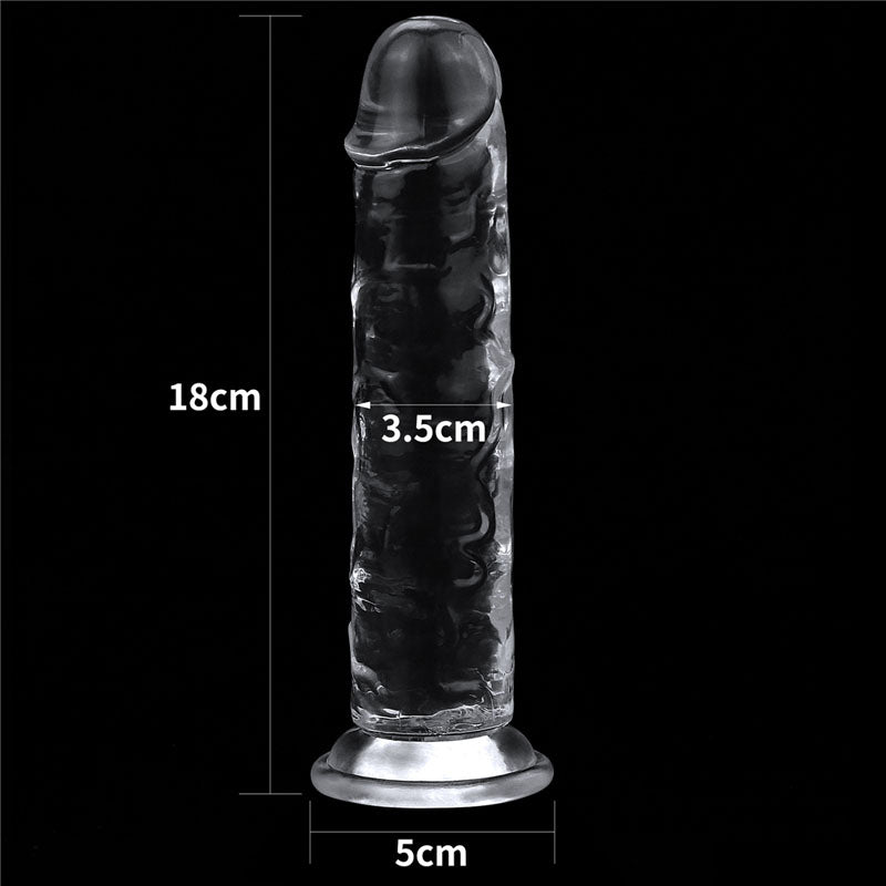 Flawless Clear Dildo 7 - Clear 17.8 cm Dong - LV310015
