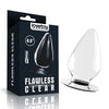 Flawless Clear Anal Plug 4.5 - Clear 11.5 cm Butt Plug-LV310017