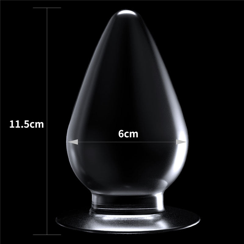 Flawless Clear Anal Plug 4.5 - Clear 11.5 cm Butt Plug-LV310017