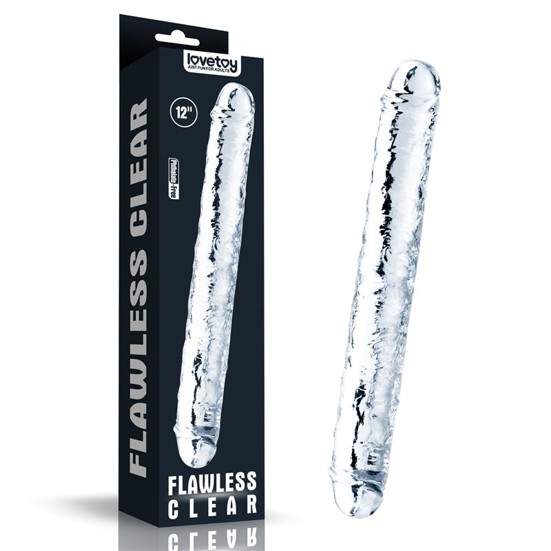 Flawless Clear Double Dildo 12 - Clear 30 cm Double Dong-LV310018