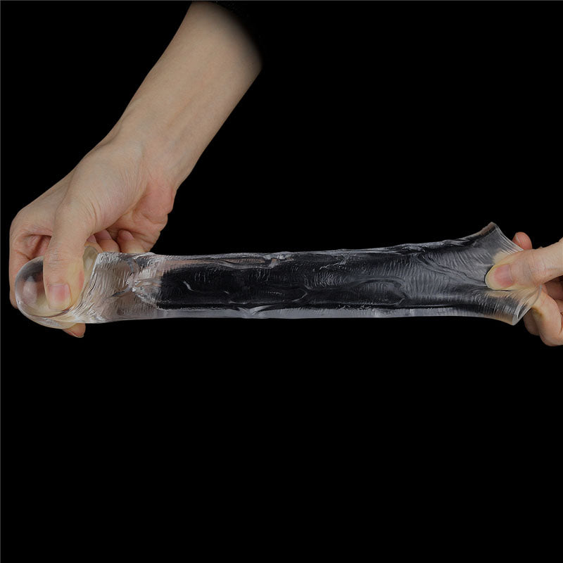 Flawless Clear Penis Sleeve 2 - Clear 5 cm Penis Extender Sleeve-LV314014