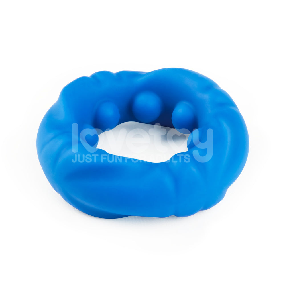 Pinnacle Pro Ridge Bump Stretcher - Blue Cock Ring-LV443012