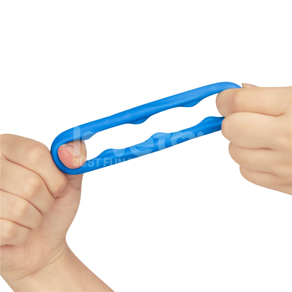 Pinnacle Pro Ridge Bump Stretcher - Blue Cock Ring-LV443012